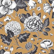Beautiful vintage floral seamless pattern N3