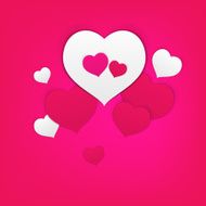 paper heart background b