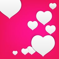 paper heart background