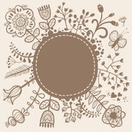 Floral lacy background Vector illustration N3