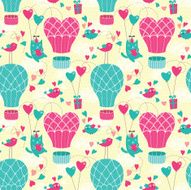 Romantic seamless pattern Valentine background N12