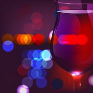 Background Evening Lights Wine
