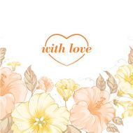 Yellow flower on white