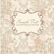 Vintage Floral Card N21