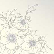 Vector flowers Hand drawn