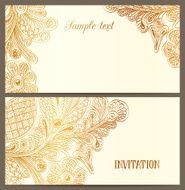 Horizontal luxury invitation N6