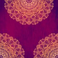 Vintage invitation card with lace ornament N53