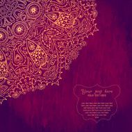 Vintage invitation card on grunge background N18