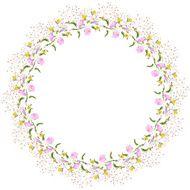 wreath of wildflowers