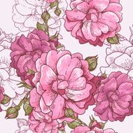Beautiful Seamless Rose Background N16