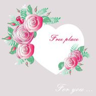 vignette heart of flowers N2