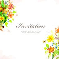 Flower Watercolor Card N12