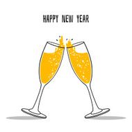 Two Glasses of champagne N2