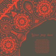 Vintage invitation card on grunge background N19