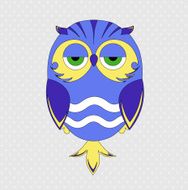 Decorative Vector Owl N3