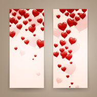 Vector Romantic Banners