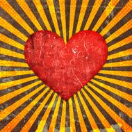 heart on grunge background N6