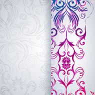 Abstract vector background with floral pattern N2