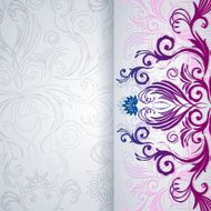 Abstract vector background with floral pattern N3