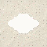 Frame on the background of crumpled paper N5