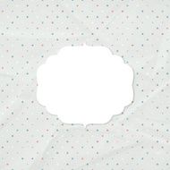 Frame on the background of crumpled paper N8