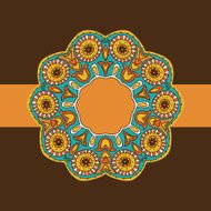 scrapbook-style retro background or greeting card with stained paper label N2