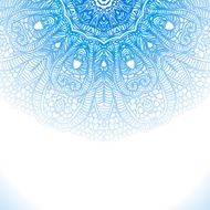 Blue winter round lace background N4