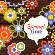 Cartoon floral background N2