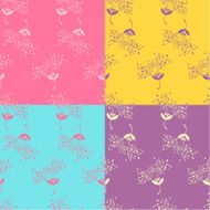 Floral seamless pattern Vector N4