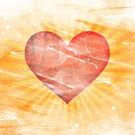 heart on grunge background N8