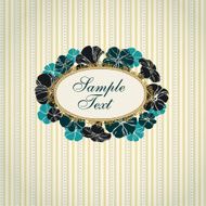 Decorative text background with geometrical linear pattern