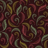Decorative colorful endless curled leaf texture N2