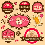 valentine`s day labels