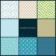 seamless pattern love set