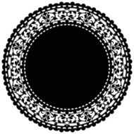 black doily