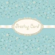 Decorative floral card with place for your text