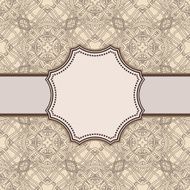 Vintage vector flower frame N99
