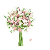 Wedding bouquet floral for your design