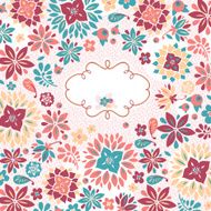 abstract floral frame N6