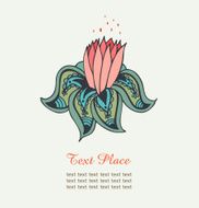Cute decorative water lily