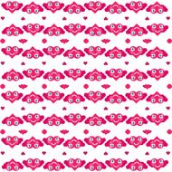 Cute heart characters pattern