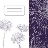 Floral card with gerbers N2