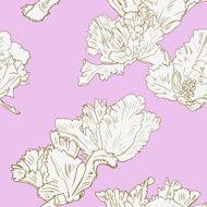 Seamless pattern with tulips N17