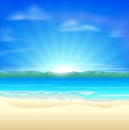 Summer sand beach background