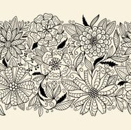 Seamless floral ornament N44