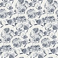 Vintage floral seamless pattern Vector N9
