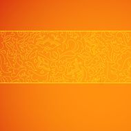 Orange floral horizontal stripe ornamental background N2
