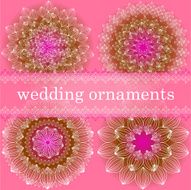 Wedding ornaments set