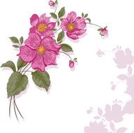 Vintage flower blossom