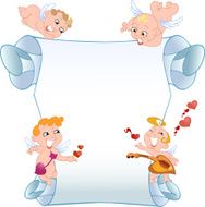 Card with cupids N2